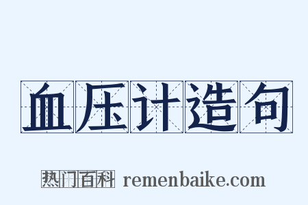 血压计造句是什么意思的图片